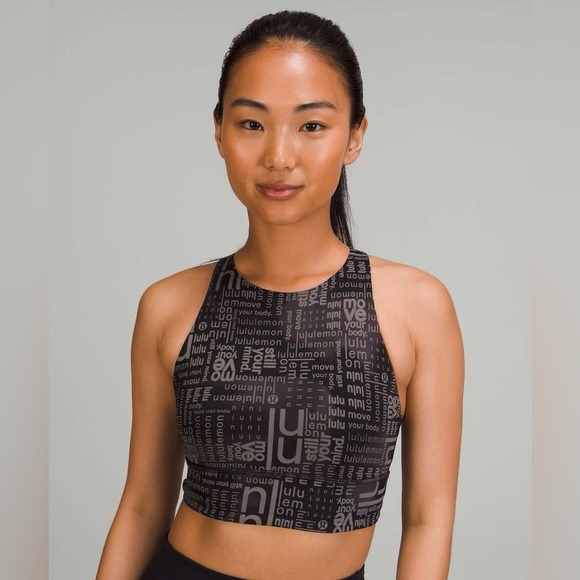 Lululemon Energy High-Neck Longline Bra in
Lululemon Ombre Black Multi Size 6 - Picture 3 of 7